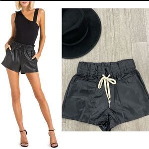n:Philanthropy faux leather paperbag  shorts small